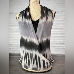 Patrizia Luca Drape Surplice Sleeveless Top Size M NWT